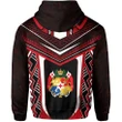 Tonga New Polynesian Style Hoodie - Red Color - Back