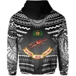 (Custom Personalised) Rewa Rugby Union Fiji Zip Hoodie Creative Style - Black K8