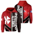 Wallis And Futuna Half Concept Allover Zip Hoodie | Clothing | rugbylife