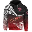 (Custom Personalised) Rewa Rugby Union Fiji Zip Hoodie Unique Version - Red, Custom Text And Number K8