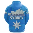 Sydney Sky Blue Zip Hoodie K4
