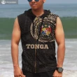 Tonga In My Heart Zipper Sleeveless Hoodie A7