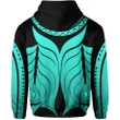 Yap Tribal Tattoo All Over Zip-Hoodie Turquoise TH4 - 1st New Zealand