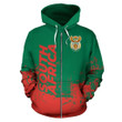 South Africa All Over Zip-Up Hoodie - Smudge Style Front