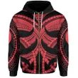 Samoan Tattoo All Over Zip-Hoodie Red TH4 - 1st New Zealand
