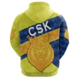 CSK Zip Hoodie Cricket Sporty Style K8