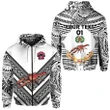 (Custom Personalised) Rewa Rugby Union Fiji Zip Hoodie Creative Style - White, Custom Text And Number