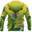 Cook Islands Zip Up Hoodie, Kuki Arirani Turtle Polynesian Zipper Hoodie K4