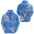 (Custom Personalised) ‘Apifo’ou College Zip Hoodie Tonga Unique Version - Blue