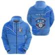 (Custom Personalised) ‘Apifo’ou College Zip Hoodie Tonga Unique Version - Full Blue K8