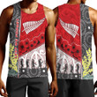 Rugbylife Clothing - Australia Indigenous & New Zealand Maori Anzac (Red) Men Tank Top | Rugbylife.co
