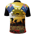 Anzac Day Soldier Going Down of The Sun Polo Shirt