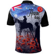 Anzac Day Lest We Forget Vintage Poppies Polo Shirt