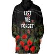 New Zealand Anzac Lest We Forget Poppy Camo Oodie Blanket Hoodie | Rugbylife.co
