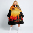 Anzac Day We Shall Remember Them Oodie Blanket Hoodie | Rugbylife.co
