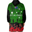 Australia Anzac Day Camouflage & Poppy Oodie Blanket Hoodie | Rugbylife.co
