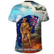 Rugbylife Clothing - Anzac Day Australia Peace T-shirt