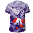 Rugbylife Clothing - (Custom) New Zealand Anzac Fern And Camouflage T-shirt
