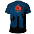 Rugbylife Clothing - New Zealand Anzac Lest We Forget Remebrance Day T-shirt