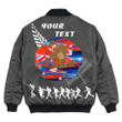 Rugbylife Clothing - (Custom) New Zealand Anzac Red Poopy Bomber Jacket