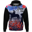 Rugbylife Clothing - Anzac Day Lest We Forget Vintage Poppies Hoodie