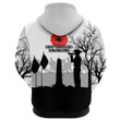 Rugbylife Clothing - New Zealand Anzac Lest We Forget Remebrance Day White Hoodie