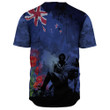 Rugbylife Clothing - New Zealand Anzac Day Soldier & Poppy Camouflage Baseball Jersey