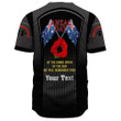 Rugbylife Clothing - (Custom) Anzac Remembrance Day Lest We Forget Baseball Jersey