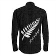 Rugbylife Clothing - Anzac Fern Lest We Forget Long Sleeve Button Shirt