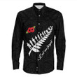 Rugbylife Clothing - Anzac Fern Lest We Forget Long Sleeve Button Shirt