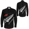 Rugbylife Clothing - Anzac Fern Lest We Forget Long Sleeve Button Shirt | Rugbylife.co
