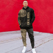 RugbyLife Clothing - (Custom) Polynesian Tattoo Style - Gold Version Hoodie and Joggers Pant A7 | RugbyLife