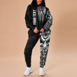 RugbyLife Clothing - (Custom) Polynesian Tattoo Style Mask Native Hoodie and Joggers Pant A7