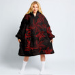 RugbyLife Clothing - (Custom) Polynesian Tattoo Style - Red Version Snug Hoodie A7 | RugbyLife