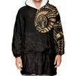 RugbyLife Clothing - Polynesian Tattoo Style Tattoo - Gold Version Snug Hoodie A7