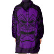 RugbyLife Clothing - Polynesian Tattoo Style Tiki - Purple Version Snug Hoodie A7