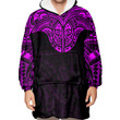 RugbyLife Clothing - Polynesian Tattoo Style Tattoo - Pink Version Snug Hoodie A7