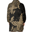RugbyLife Clothing - Polynesian Tattoo Style Butterfly Special Version - Gold Version Snug Hoodie A7