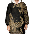RugbyLife Clothing - Polynesian Tattoo Style Butterfly Special Version - Gold Version Snug Hoodie A7