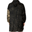RugbyLife Clothing - Polynesian Sun Mask Tattoo Style - Gold Version Snug Hoodie A7
