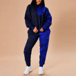 RugbyLife Clothing - Polynesian Tattoo Style Surfing - Blue Version Hoodie and Joggers Pant A7