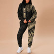 RugbyLife Clothing - New Zealand Aotearoa Maori Fern - Gold Version Hoodie and Joggers Pant A7
