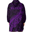 RugbyLife Clothing - New Zealand Aotearoa Maori Fern - Purple Version Snug Hoodie A7