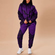 RugbyLife Clothing - Polynesian Tattoo Style Tiki - Purple Version Hoodie and Joggers Pant A7