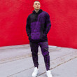 RugbyLife Clothing - Polynesian Tattoo Style Tiki - Purple Version Hoodie and Joggers Pant A7 | RugbyLife