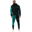 RugbyLife Clothing - Polynesian Tattoo Style Tatau - Cyan Version Hoodie and Joggers Pant A7