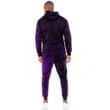 RugbyLife Clothing - (Custom) Lizard Gecko Maori Polynesian Style Tattoo - Purple Version Hoodie and Joggers Pant A7