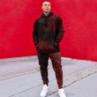 RugbyLife Clothing - Polynesian Tattoo Style Surfing - Red Version Hoodie and Joggers Pant A7 | RugbyLife