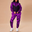 RugbyLife Clothing - Polynesian Tattoo Style - Pink Version Hoodie and Joggers Pant A7