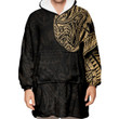 RugbyLife Clothing - Polynesian Tattoo Style Snake - Gold Version Snug Hoodie A7